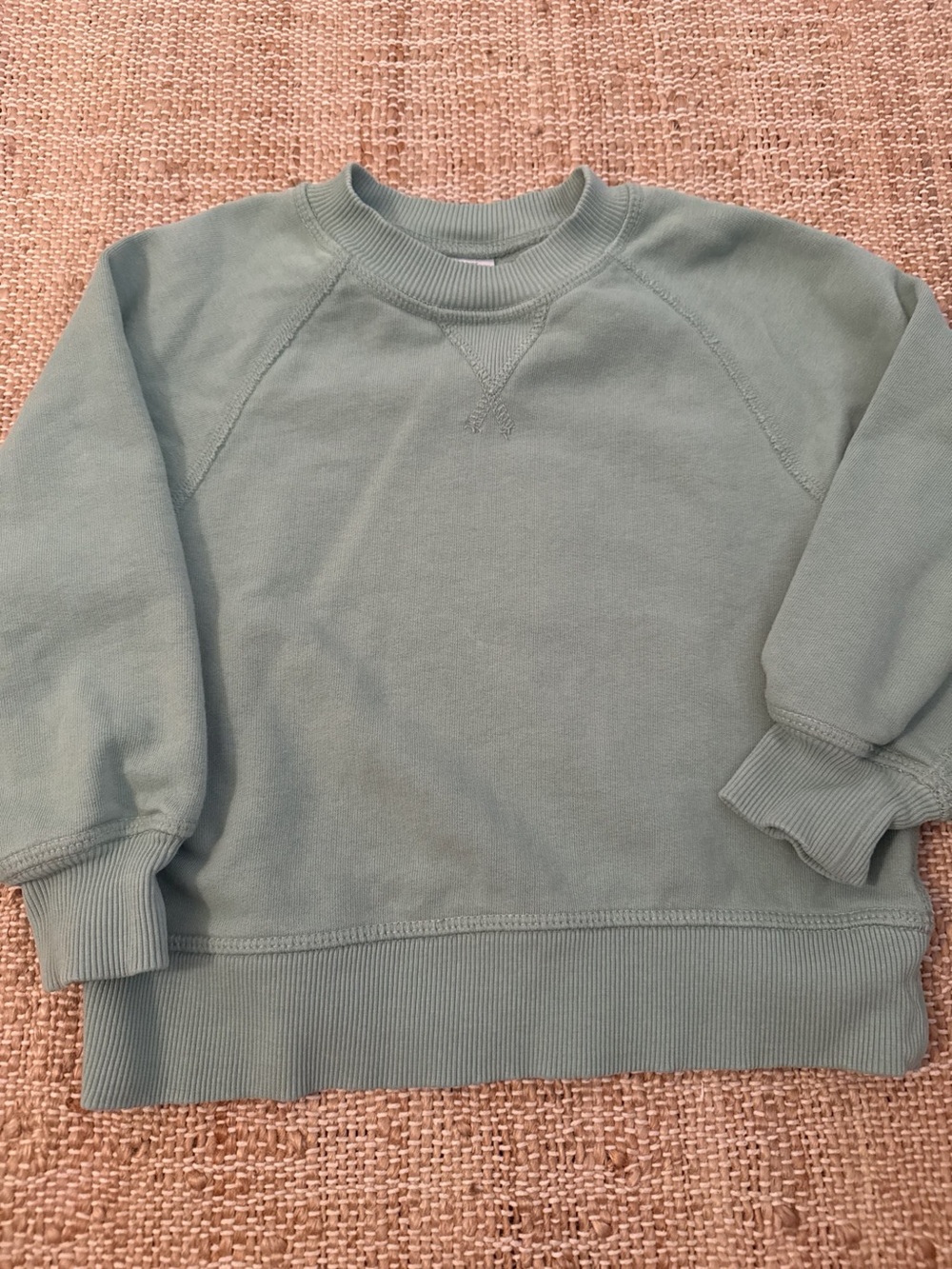 Hanna Andersson French Terry Sweatshirt in Jade, 3T - Picture 2 of 6